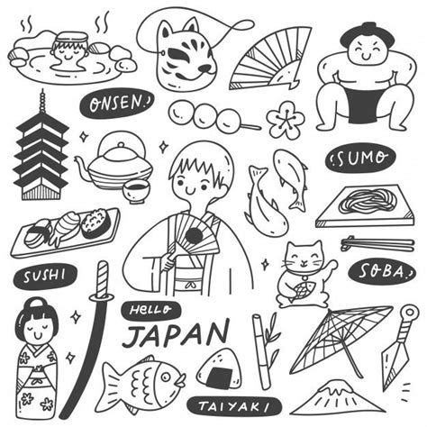Cute Japanese Character Doodles