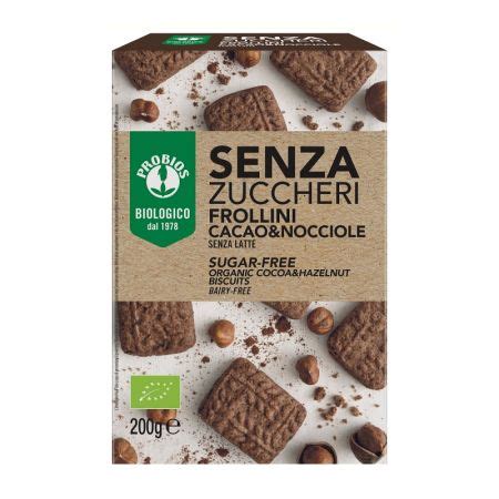 Biscuiti Bio Fara Zahar Cu Cacao Si Alune 200 G Probios Bebe Tei