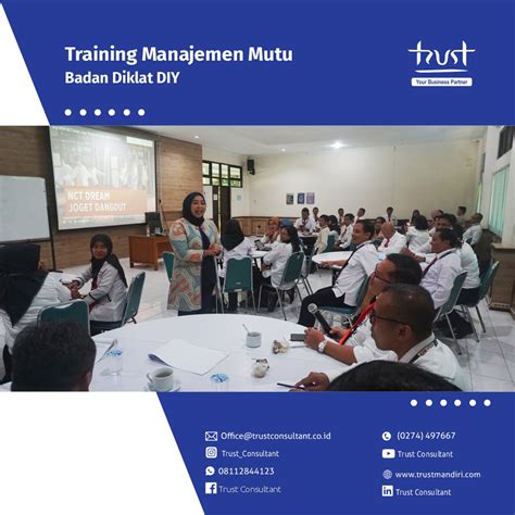 Training Manajemen Mutu Pada Badan Diklat Diy Trust Consultant Iso