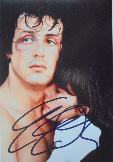 Sylvester Stallone Original Autograph Rocky Motif Large Photo 20x30 Etsy