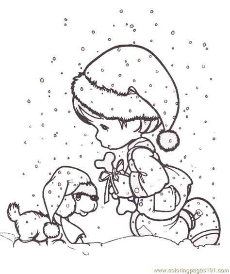 Precious Moments Nativity Coloring Pages - Coloring Home