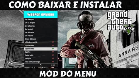 Tutorial 8 Como Baixar E Instalar O Mod Menu No GTA 5 PC PT BR