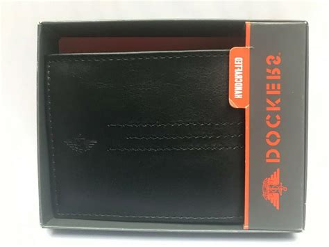 Dockers Handcrafted Men's Bifold Wallet 31DP220017 BLACK New