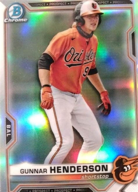 Bowman Chrome Draft Gunnar Henderson Refractor Rookie Rc Orioles