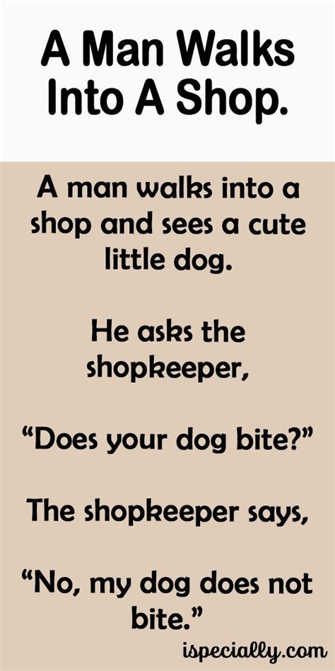 A Man Walks Into A Shop