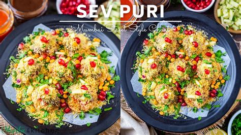 Sev Puri Recipe Mumbai Style Sev Batata Puri Sev Puri Chaat Youtube