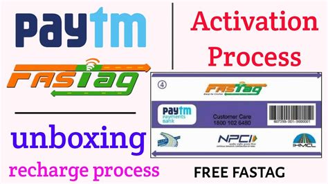 Paytm Fastag Unboxing Activation Process Fastag Me Recharge Kaise