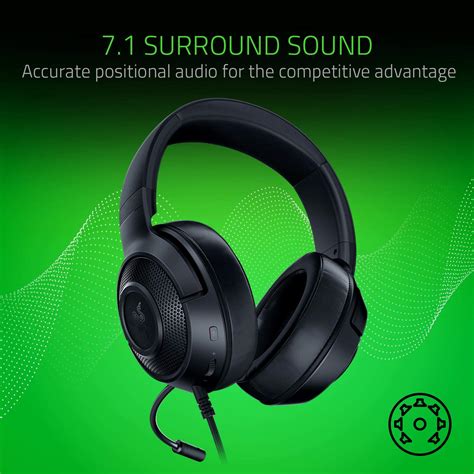 Razer Kraken X Ultralight Gaming Headset Surround Sound Capable