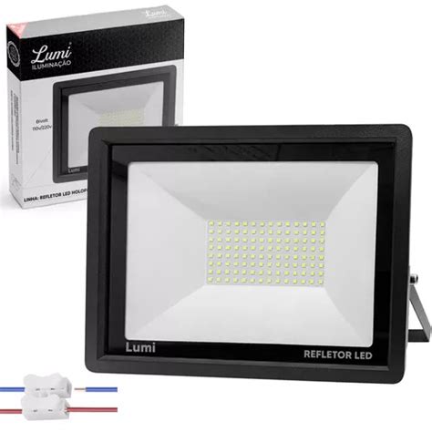 Refletor Super Led 300w Holofote Bivolt Ip67 Cor Da Luz Branco Frio Rfe