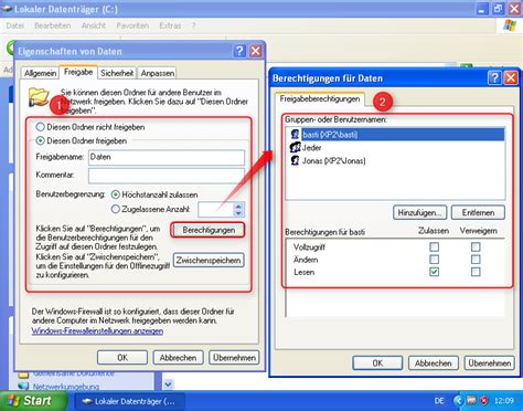 Deaktivierung Der Einfachen Dateifreigabe Unter Windows Xp Supportnet