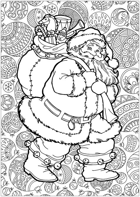 christmas coloring pages santa claus 3