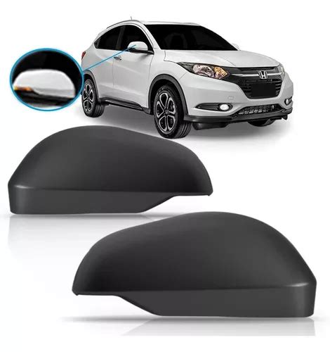 Capa Retrovisor Honda Hrv Hr v 2015 2016 2017 Preto Frete grátis