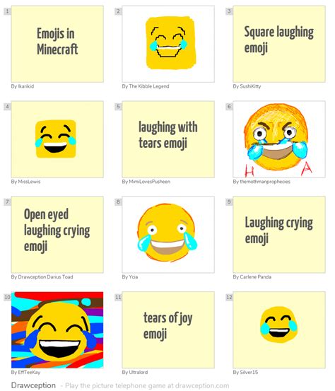 Emojis In Minecraft Drawception