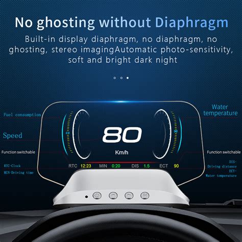 Miroir Hud C Affichage T Te Haute Obd Gps Compteur De Vitesse Pare