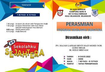 Buku Program Perasmian Sekolahku Sejahtera Cikgu Dania Yasin Flip Pdf