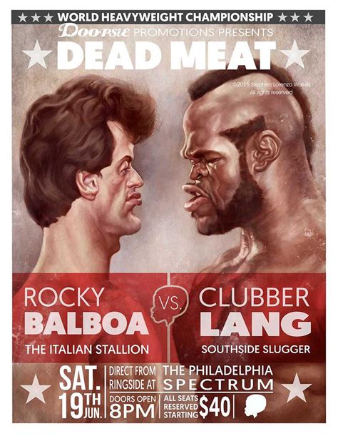 Rocky Balboa vs Clubber Lang. by lorenzowalkes on DeviantArt