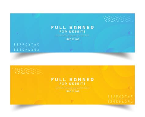 art modern full banner set  vector art  vecteezy