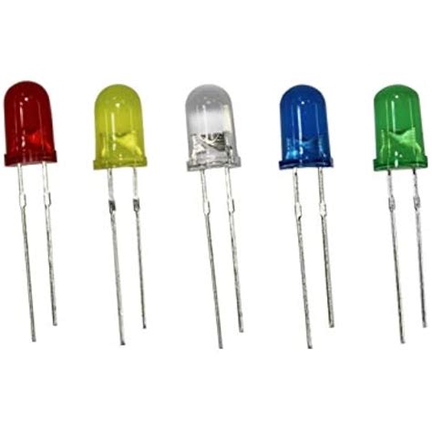 450pcs(5 Colors X 90pcs) 5mm LED Light Emitting Diode Round Assorted ...