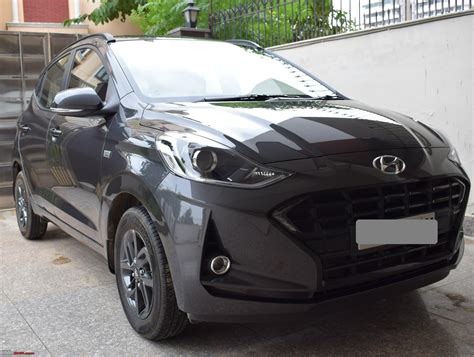 My Hyundai Grand I10 Nios Sportz AMT Titan Grey Team BHP