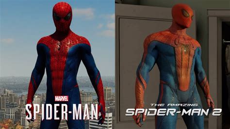 The Amazing Spider Man Suit Comparison