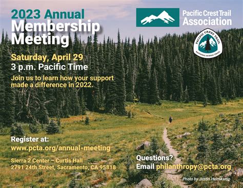 Events On The Pacific Crest Trail Pct Days Adzpctko Presentations