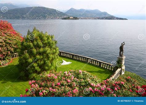 Garden Of Isola Bella Borromean Islands Italy Stock Image Image Of