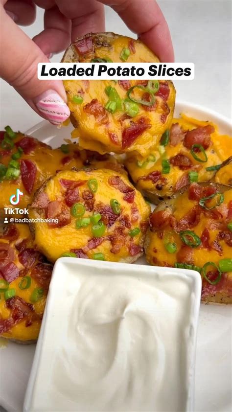 Loaded Baked Potato Slices Recipe In 2024 Super Bowl Food Superbowl Party Food Party Food