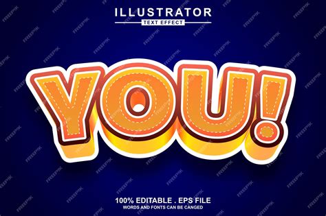 premium vector  text effect editable
