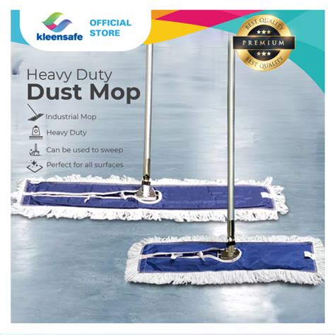 Kleensafe Floor Dust Mop Set Industrial Commercial Heavy Duty Dust Mop