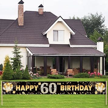 Amazon 60th Birthday Party Yard Banner Decorations For Men Women