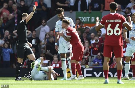 Liverpool Appeal Controversial Red Card Given To Alexis Mac Allister During Their Win Over