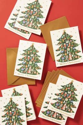 Rifle Paper Co Merry Christmas Boxed Card Set Anthroliving