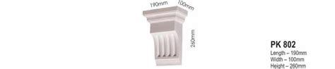 Pc Medium Fluted Cornices Centre