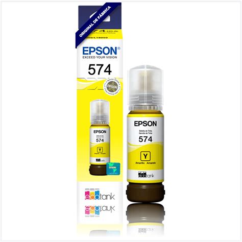 Refil De Tinta Epson T T Amarelo Kabum