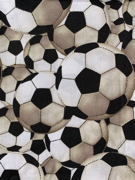 Soccer Ball Print 100% Cotton Fabric | Etsy