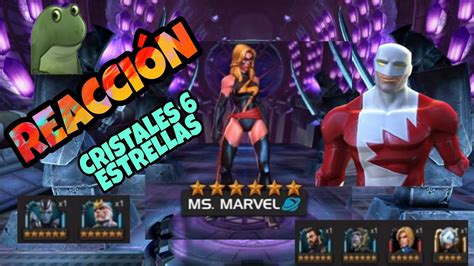 ReacciÓn A Los Cristales 6 Estrellas 🥳sub 03 ¿que Suerte Tienen 🤩 Marvel Contest Of