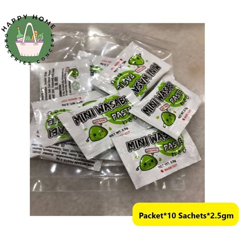 Wasabi Mini Sachets Packet10 Sachets25gm Shopee Malaysia