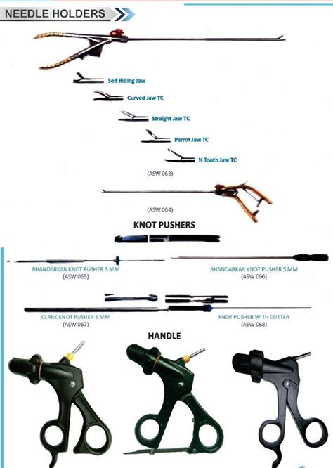 Laparoscopic Ethicon Type Needle Holder Knot Pusher Available In Best