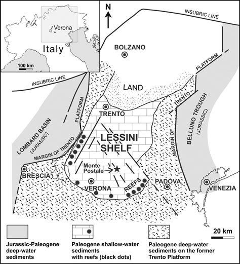 Paleogeographic Reconstruction Of The Lessini Shelf During The