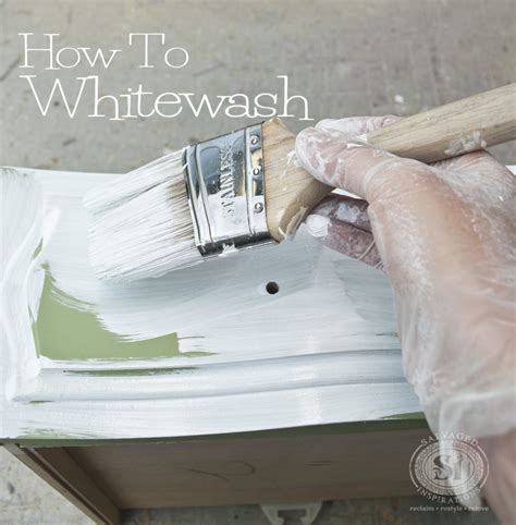 How To Whitewash Wood Furniture Salvaged Inspirations