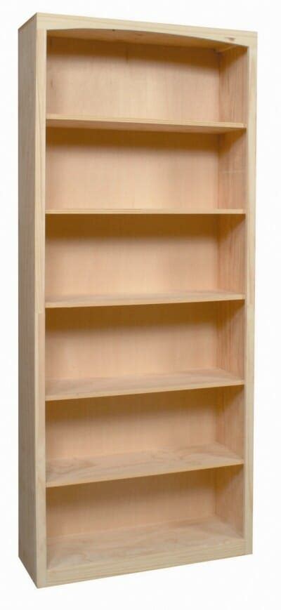 Pine Bookcase X Unfinished Furniture Of Wilmington