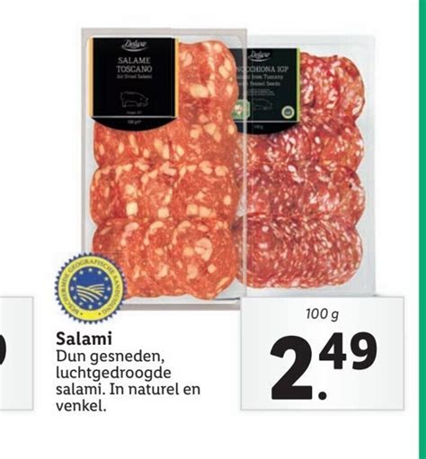 Salami G Aanbieding Bij Lidl