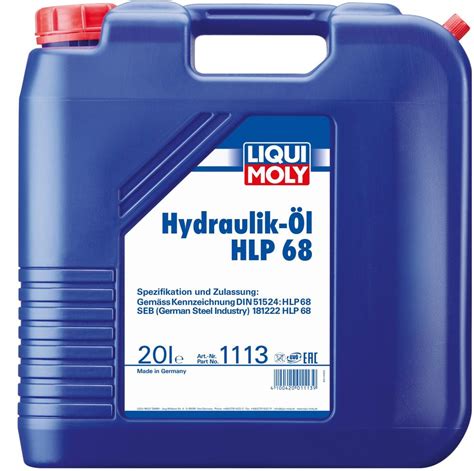 LIQUI MOLY Hydraulic Oil HLP 68 20L MADE IN GERMANY Industrial