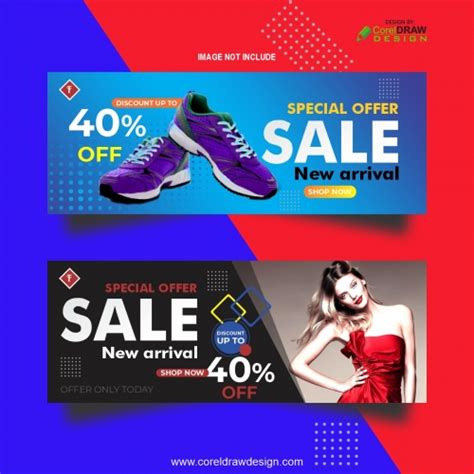 Download Fashion Sale Banner With Modern Vector Design Coreldraw