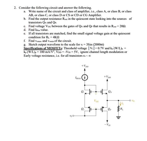 Solved Consider The Following Circuit And Answer The Following Write The Name Of The Circuit