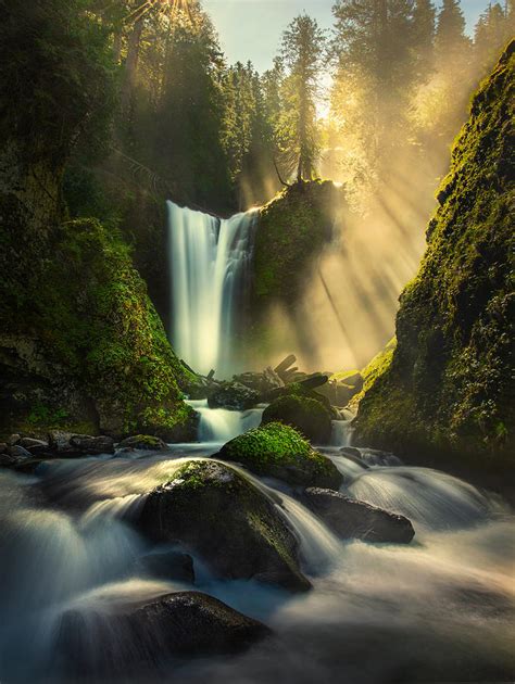 Misty Creek Falls Creek Photograph By Ruiqing P Fine Art America