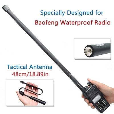 Buy Abbree Foldable Cs Tactical Sma Female Connector Dual Band Vhf Uhf