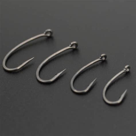 Hirisi B High Carbon Stainless Steel Barbed Carp Fishing Hooks Pack