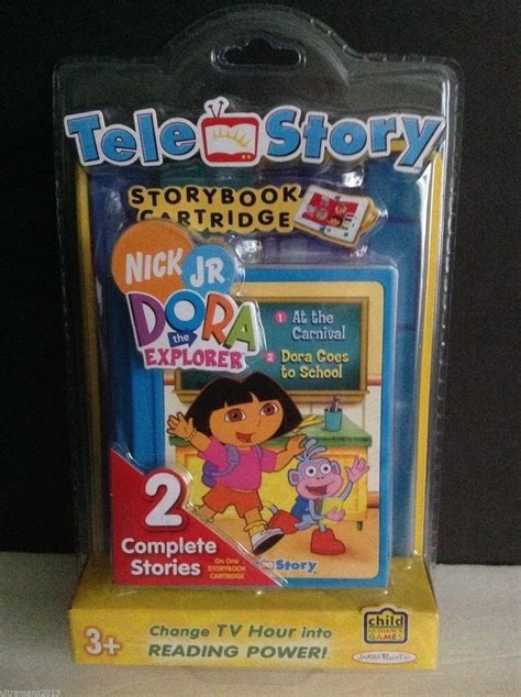 Tele Story Storybook Cartridgenick Jr Dora The Explorer 2 Complete Stories 720634605654