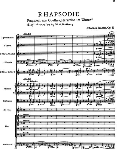 Alto Rhapsody Flute Sheet Music By Johannes Brahms Nkoda